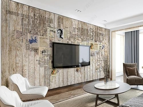 Murale In Tessuto Non Tessutomappa Pittorica Retròcarta Da Parati Decorazione Murale Soggiorno Camera Da Letto Dal Design Moderno 300Cm(W)*210Cm(H)