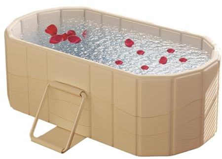 Folding Bathtub - Bathtub | Mobile Folding Bathtub | Shower Screen | Folding Bath Attachment for Camping, Outdoor and Home Lightweight, Sturdy and Comfort