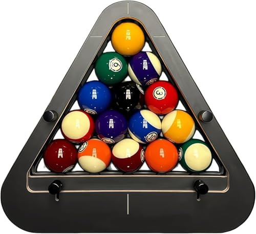 Professional Billiard Rack System That Eliminates Gaps, Billiard Rack 9-Ball Pro Precision Billiard Rack, Pool Triangle For Consistent Tight Racking, Pool Table Accessory (B)
