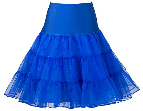 50-tals underkjol retro vintage swing 1950-tal Rockabilly vit, svart 14 färger