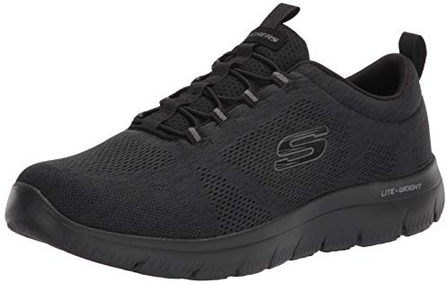 Skechers Sport Mens Summits LOUVIN Wide FIT Sneakers Herren Schwarz, Schuhgröße:44 EU