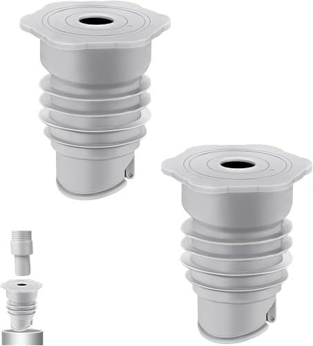uinnossvc 2 juntas de tubo de lavadora, anillo de sellado de manguera de lavadora de 35-40 mm, cubierta de drenaje de silicona para lavandería, baño, bañera