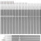 Giantree Lot de 30 pinceaux fins pour peinture par numéros, petits pinceaux professionnels avec pointe fine pour acrylique, aquarelle, modélisme, bricolage, peinture du visage (#0#00#000)
