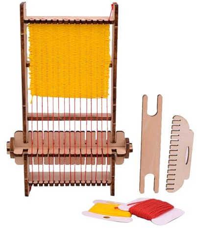TRAcye Métier à Tisser Puzzle en Bois 3D,Matériel Éducatif pour Expériences Scientifiques,Stimule la Créativité et Imagination,Scientifique Fournitures