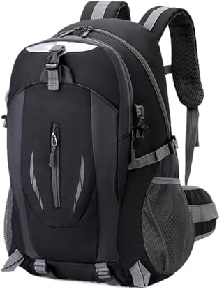 Genikeer Mochila Para Excursiones De Un Día,Mochila Trekking Exterior 40L Equipaje - Equipo Impermeable Reflectante para Montañismo Senderismo Escalada Ciclismo