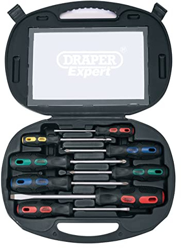 Draper 40002 Expert Screwdriver Set in Case, 8 Pieces , Blue