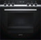 Siemens HE578BBS1 Backofen (Elektro, Einbau), 59.4 cm, Elektronikuhr, Vollglas-Innentür, Edelstahl