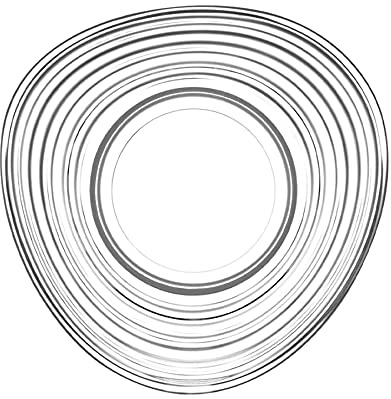 LAV 12x Clear 13cm Derin Glass Tea Cup Saucers - Small Vintage Kitchen Coffee Cappuccino Espresso Teacup Plates