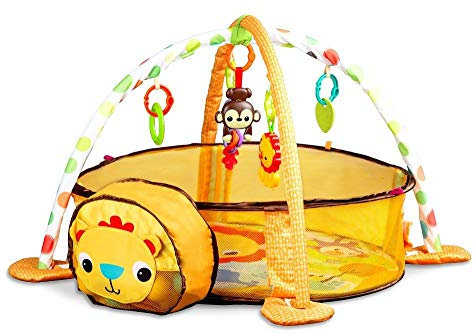 Krabbeldecke Spielbogen Baby Erlebnisdecke LÖWE ECOTOYS Spielmatte Bällebad NEU