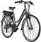 ZÜNDAPP Z802 E Bike Trekking 155-185 cm Fahrrad 21 Gänge, bis 115 km, 28 Zoll Elektrofahrrad mit Beleuchtung und LED Display, Ebike Trekkingrad (grau/grün, 48 cm)