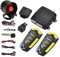 Universal Auto Remote Central Kit, TOTMOX Style 8 Car Central Lock Alarm Door Lock with Shock Sensor Contorl Box 2 Replacement Remote Contorl, Keyless Entry Door Immobiliser Protection System