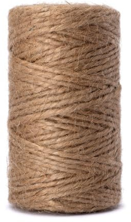 GARDENIX 30m Juteschnur aus Naturfaser 2.2 mm - 100% Biologisch Abbaubar - zum Basteln, als Deko, Geschenkverpackung, als Naturfaser Paketschnur für Garten (30m Länge, 2.2mm Stärke)