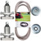 Spindel-Montagesatz für John Dee re L107 L108 L118 L130 Rasenmäher, Be lt GX20072 GY20570, Spannrolle John Dee re GY20067 GY20110, Spindel GY20050 GY20785