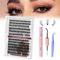 URAQT Faux Cils, Kit Extension Cils, Cils Extension De Cils Professionnel, Avec Faux Cils Colle Kit Extension Cils Individuels 240pcs 10-16mm Eyelash Extension Kit(30d&40d-10-16mix Kit)
