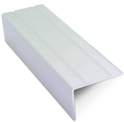 Express Nosings Aluminium Stair Edge Nosing 30x20mm Retro Fit Self-Adhesive Step Trim, Self-Adhesive for Easy Installation (0.9m, Matt Silver)