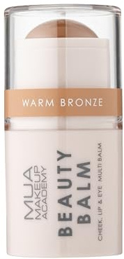 MUA Beauty Balm, Warm Bronze, Multi-Use Face Balm (Pack of 1) | Warm Bronze Shade, For Cheeks, Lips & Eyes, Enriched with Shea Butter & Vitamin E, Vegan & Cruelty Free