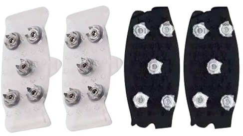 Générique Poignées glace 5 dents chaussures et bottes | Chaussure Crampons Glace Neige Grips | Chaussure d'escalade antidérapantes crampons glaces | Pointes chaussures traction multifonctions Ices
