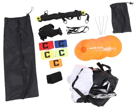 CHICIRIS Agility Ladder Set, Agility Ladder Speed Training Equipment Set with Speed Soccer Cones Running Umbrella Football Fitness Training Equipment