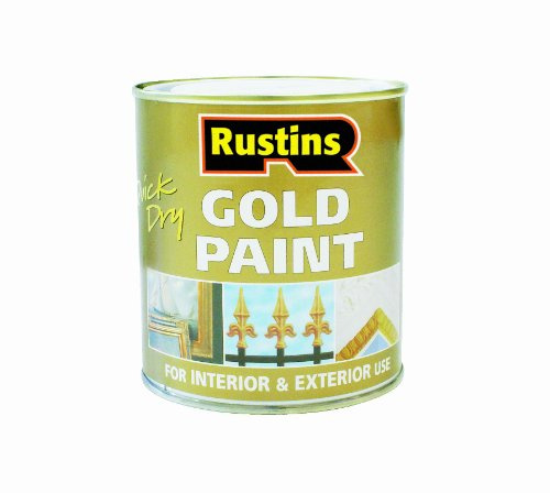 Rustins GOLE125 125ml Quick Dry Gold Paint