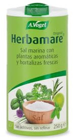 A.Vogel Herbamare | Sal Marina No Refinada | Sal de Hierbas, Hortalizas Frescas y Alga Marina Kelp | Condimento Natural Bio | Realza sabores de ensaladas y sopas | Ideal para cocinar | 250 gramos