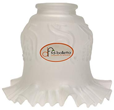 fd-bolletta arredamento e illuminazione Pantalla lampara, cristal de repuesto, pantalla de lampara,campana de cristal, Tulipa vidrio vl10 Medidas: altura 13cm, Ø vidrio 15,5cm, Ø boca exterior 5,5cm