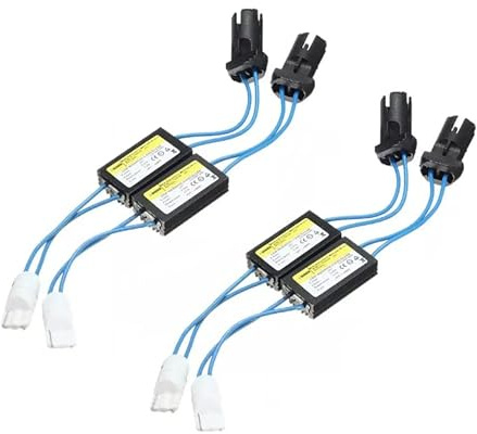 Car Passion 2 x Coppia Resistenze Lampadine Led T10 W5W Spegni Spia Canbus No Errore Luci Posizione Targa Auto (4 Pezzi)