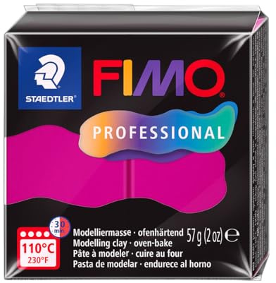 STAEDTLER 8040-210 ST, modelleringsmassa Fimo Prof 57 g magenta, standard