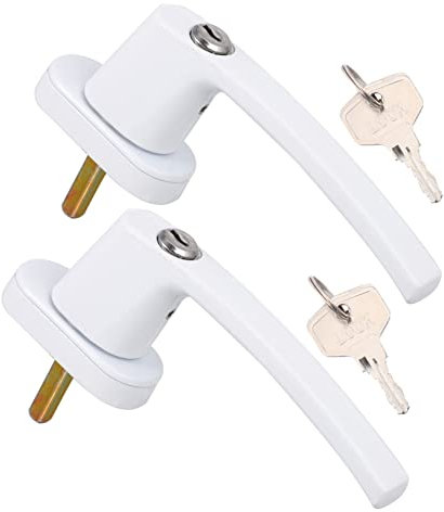 Angoily 2juegos Manijas De Ventana De Manija De Ventana Oscilobatiente Base De Aleación Acabado Accesorio