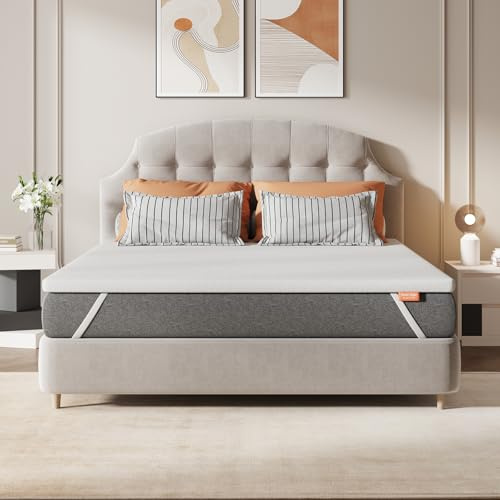 Sweetnight Topper Colchón con Espuma de Memoria en Gel, 180x200 cm, Grosor de 7,5 cm, con Fondo Antideslizante, Sobrecolchón de Espuma Soportiva con Tejido Suave y Transpirable, Extraíble y Lavable