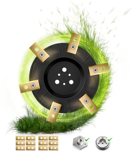 alasemo Messerteller für worx mähroboter landroid zubehör mit 12 Klingen für landroid S&M Messerscheibe,Messer Ersatzteile Rasenmäher für Kress,Einheil,Ferrex,works mähroboter M500 WR141E M700 WR142E