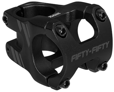 FIFTY-FIFTY Mountainbike Vorbau, kurzer MTB Vorbau aus Aluminiumlegierung, Fahrradvorbau 31,8mm für Die Meisten Mountain, Enduro, Downhill, Freeride (35 mm, Schwarz)