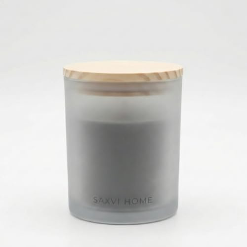 Vela Aromática Artesanal SAXVI HOME - Cera de Abeja Pura y Aceite Esencial Ecológico - Vela de Combustión Limpia en Vaso de Cristal - Regalo Original Mujer - 35h (Árbol de Té)