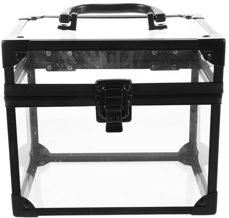TOYANDONA Caja Organizadora Transparente para CD y Dvd de Gran Capacidad (17,5 X 12,5 X 15 Cm), Estuche Apilable Resistente para Discos de Vinilo y Juegos, Almacenamiento Doméstico