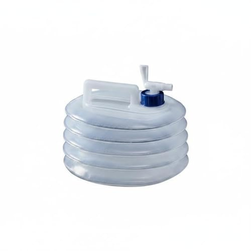 KiBcsLic Bidon D'eau Pliable Grande Capacité Jerrican D'eau Accordéon Sans BPA Équipement de Plein Air pour Voiture, Moyen 5L