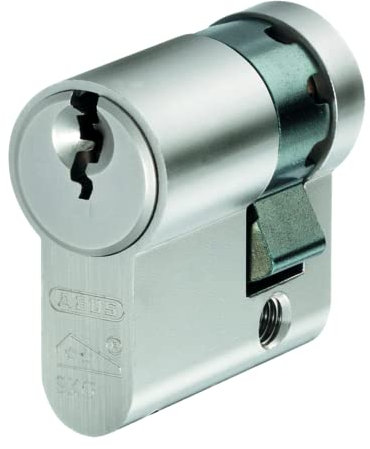ABUS E60N1030C Euro Profile Half Cylinder,Silver10mm x 30mm