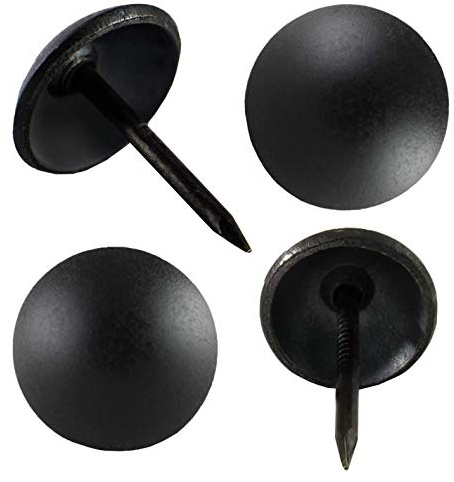 decotacks® Matt Black Upholstery Nails/Tacks 7/16in - 100 Pcs [Matt Black] DX0511MBL