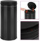 vidaXL Cubo de Basura con Sensor Automático Papelera Reciclaje Barurero Contenedor Baño Cocina Sala de Estar Salón Oficina 80L Acero al Carbono Negro