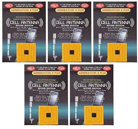 5pcs Autocollant Amplificateur de Signal de Téléphone Portable, Amélioration du Signal de Téléphone Amplificateur D'antenne de Signal, pour Les Montagnes de Tunnels D'ascenseurs