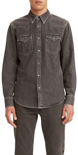 Levi's Herren Barstow Western Standard Hemd,Black Washed,M