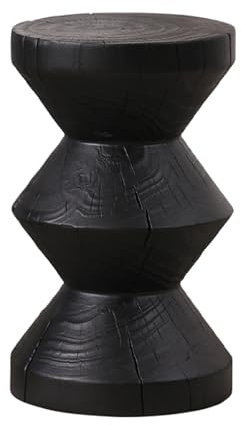 SCHAAN Tabouret de souche d'arbre en Bois, Table d'appoint Rustique, Table d'appoint en Bois, Petites Tables Basses, tabourets de Jardin décoratifs naturels pour terrasse, décoration