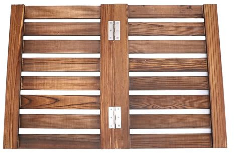 Bath Mat Wood, Shower Mat Wooden Grate for Shower, Foldable and Non Slip Versatile Shower Mat for Indoor and Outdoor Use, 59 X 41.2 Cm, for Spa, Sauna, Pool
