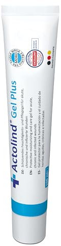 Actolind Gel Plus 100 ml – gel antisettico per ferite, indicato per ustioni, punture di insetti e abrasioni, nonché per ferite acute e cronicamente infette. CE III secondo MPG. Con PHMB.