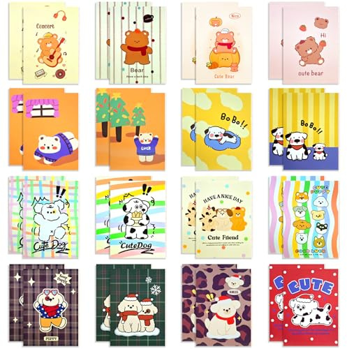 48 Pezzi Mini Quaderno(8,5 x 12 cm),A6 Block Notes Tascabile,Tascabile Piccolo Blocchetti per Scuola, Ufficio, Viaggi