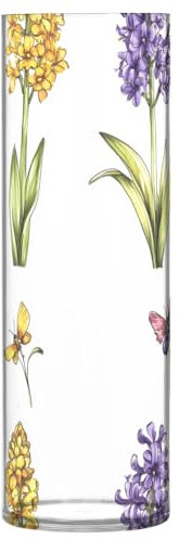 Grande vaso da fiori in plastica bianco giacinti unici 30 cm moderno trasparente alto vaso per ufficio cucina decorazione matrimonio