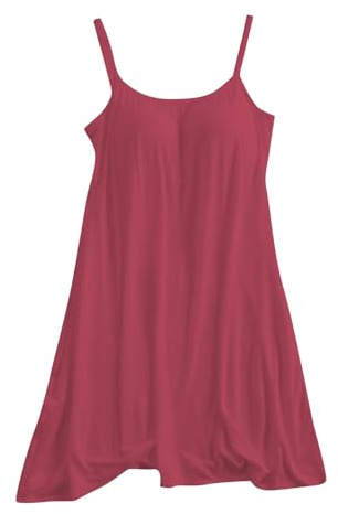 Chemise De Nuit Femme Bretelles avec Soutien-Gorge Intégré Fond De Robe Nuisette Robe De Chambre Elégant T Shirt De Nuit Sexy Respirants Sleepwear À Imprimé Grande Taille Babydoll Loisirs Été