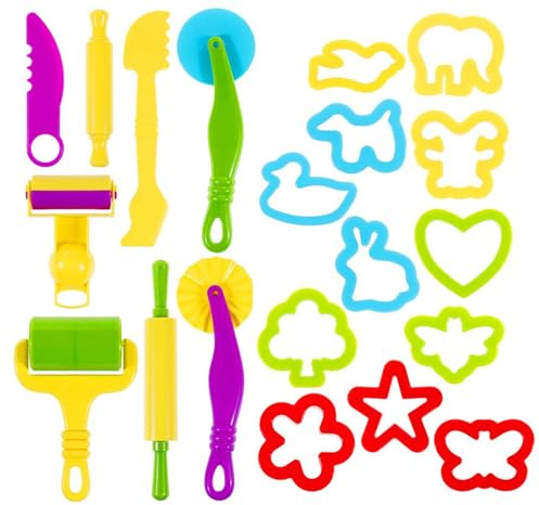 Modeling Dough Tool Kit - ABS, Modeling Dough Accessories, Cutting Moulds with Various Shapes for, DIY, Creativity | School, Home