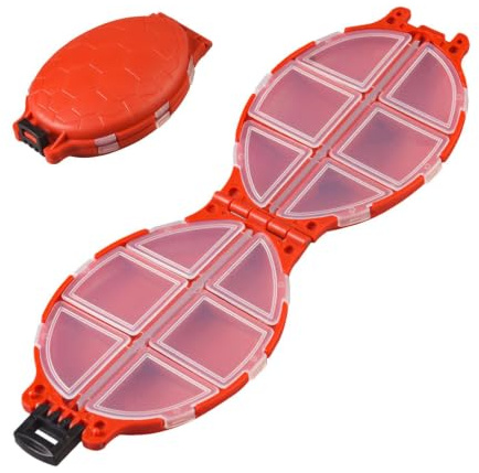 De Señuelos De Pesca Con Forma De Tortuga, Organizador Compacto De Caj