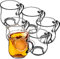 KADAX Bicchieri con manico per tè e caffè, bicchieri da tè in vetro spesso, tazze in vetro per bevande fredde e calde, set di bicchieri per tè, caffè, acqua (Abia 320ml / set da 6)
