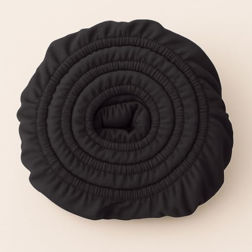 COZY HEAVEN | Luxus Lyocell Spannbettlaken (Tencel™) | Gewonnen aus Eukalyptus u.a. | Ultra Weich | Bis 30cm Höhe | Mit Seitenkennzeichnung | Atmungsaktiv | Ganzjährig geeignet (Night Grey, 180x200)