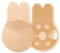 HonexCesng Stick On Bra, Women's Sticky Bras Push Up, Reusable Invisible Adhesive Bra, for Strapless Backless Dress. (UK, Alpha, L, Regular, Regular, Beige)